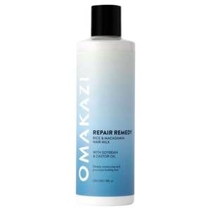 NEW OMAKAZI BEAUTY repair remedy rice & macadamia hair milk in blue